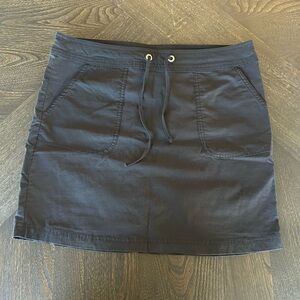 Prana Black Skirt with Drawstring